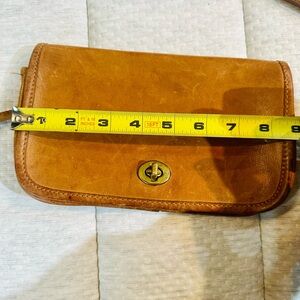 Vintage Coach ‘Dinky’ Leather Crossbody with Brass Turn Lock